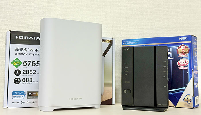 GMOとくとくBB光でレンタルできる無線ルーターの例