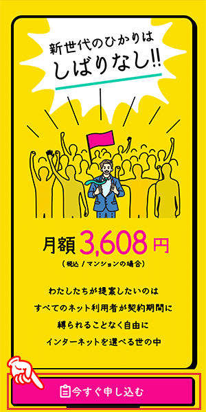 おてがる光の申し込み手順