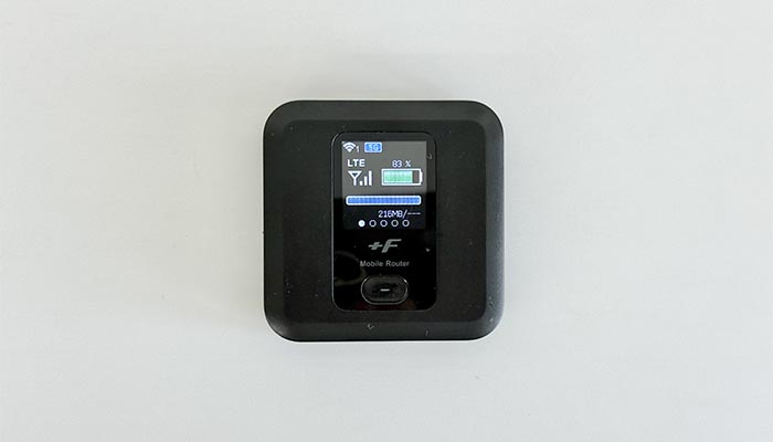 povo2.0が設定されているFS030W