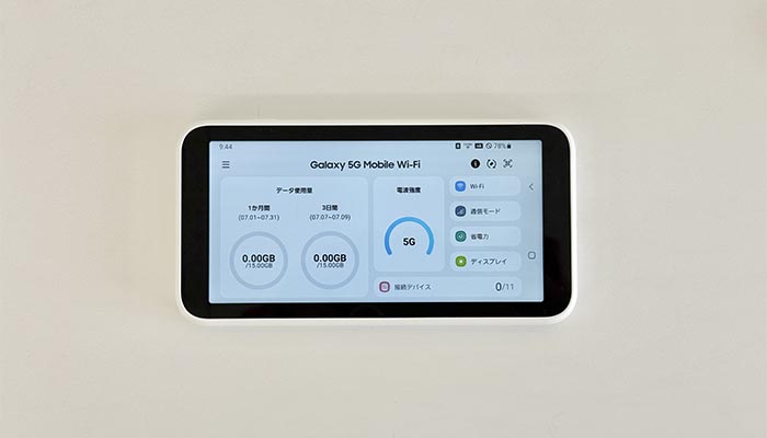 Galaxy 5G Mobile(SCR01)の写真