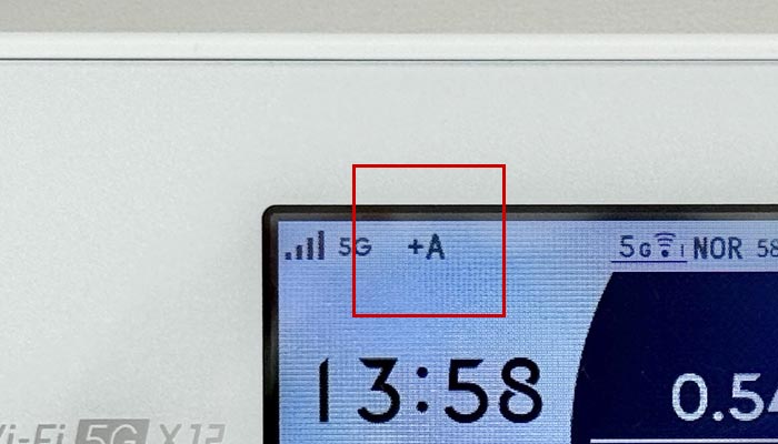 Speed Wi-Fi 5G X12でpovo2.0を利用する設定方法を解説している写真