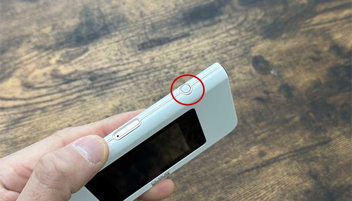AiR WiFi（Air1)の初期設定方法・手順を解説する写真